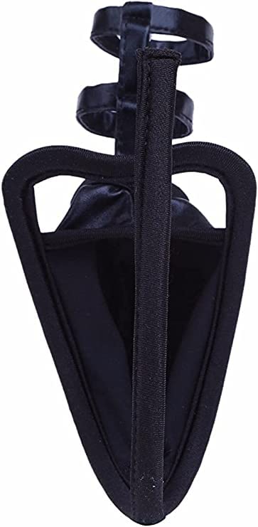 Cストリング Iバック セクシー薄い パンツ メンズ ショーツ パンツ メンズ メンズＴバック 男性下着 セクシー パンツ 過激 Cストリング I 下着 ビキニブリーフ Gストリング 丸見えパンツ メンズ ハイレグ 大胆なデザイン(ブラック) - 画像5