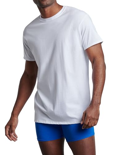 Image of Fruit of The Loom Men's Premium Tag-Free Cotton Undershirts (Regular and Big & Tall)