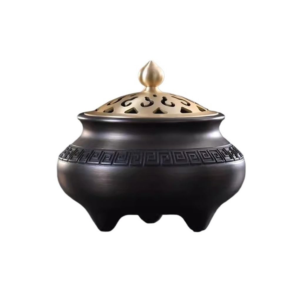 Incense Holder Base Retro Metal Incense Burner Household Tea Ceremony Indoor Antique Aromatherapy Ornaments