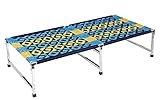 COLLECT PRESENT Premium Quality Stainless Steel Folding Charpai | Vintage-Inspired Sturdy Daybed | Vintage Design Comfortable Indian Charpai