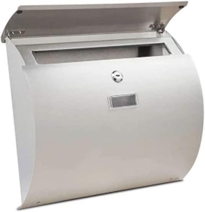 HBJWOV Mailbox with Numbers - Fully Customizable Decorative Design - Rust & Weather Proof Galvanized Stainless Steel