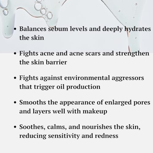 Image of Oil-Control Hydrogel Moisturizer for oily skin, acne-prone |Vitamin B3 & B5 |Fast Absorbing Lightweight Non-Sticky Cream For Women & Men| Fades dark spots and redness| 50ml