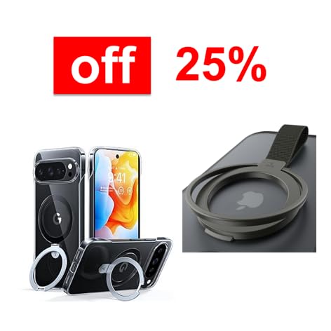 TORRAS Magnetic Phone Grip Ring Holder Kickstand & Case Magnetic