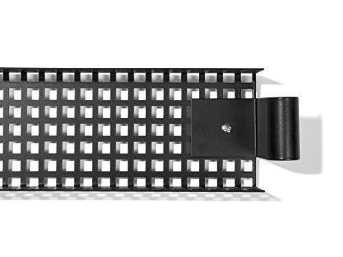 Modulor Kabelkanal für Tischgestell E2, 9,5 x 5,0 x 132,0 cm, Schwarz | Kabelführung für den Schreibtisch aus pulverbeschichtetem Stahl für E2 Tischgestelle; Kabelhalterung inklusive Schrauben