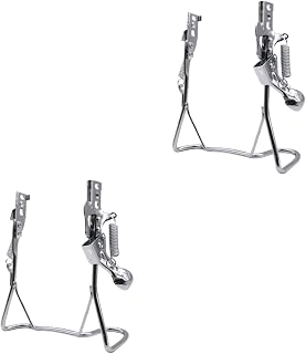 BESPORTBLE 2 Pçs Suporte De Pé Para Motocicleta Suporte De Chão Suporte De Estacionamento Suporte De Suporte De Pé Suporte De Suporte Para Pé Bateria De Bicicleta Rack De Armazenamento De