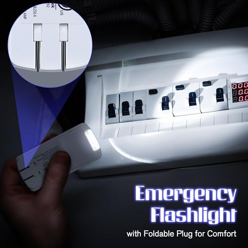 Image of Enhon Emergency Power Failure 5-in-1 Multi Color LED Night Lights, 4 Pack