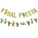 Gold Glittery Final Fiesta Banner and Glittery Cactus Man Garland- Mexican FiestaTheme Party Decor Bachelorette Wedding Party Decorations