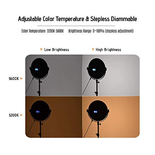 LXDDP 50W LED-Ringlicht, entflammbare Ringlampe mit Lichtstativ, 3 Lichtmodi und 10 Helligkeitsstufen für Fotografie und… – Bild 5