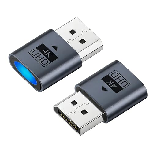 4K Mini DP Dummy Plug Display Emulator compatible con Windows Mac OSX Linux miniatura 1