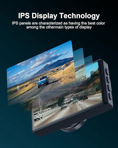 WeBeqer Dashcam Avant,1080P FHD Camera Embarquée Voiture,3" IPS Écran Camera Voiture Con 176° Wide Angle,G-Capteur,Vision Nocturne,WDR,Mode Parking,Détection De Mouvement and Enregistrement en Boucle