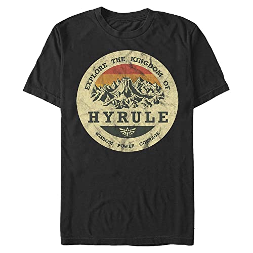 T-shirt Hyrule Nintendo homme noir taille 3XL affichez votre légende