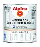 Alpina Weißlack für Fenster & Türen 750ml glänzend