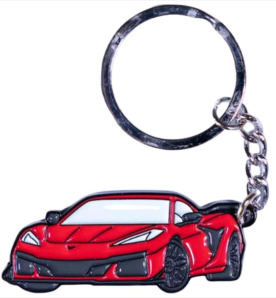 Image of Metal Keychain - Corvette C8 Accessory Gift