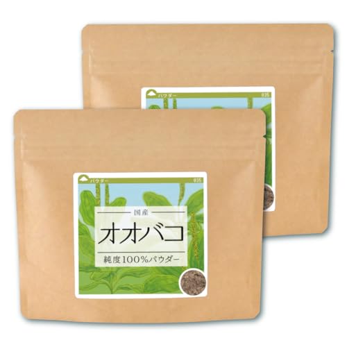 健康・野草茶センター 国産 オオバコ 100% パウダー 100gx2個 健康茶 粉末