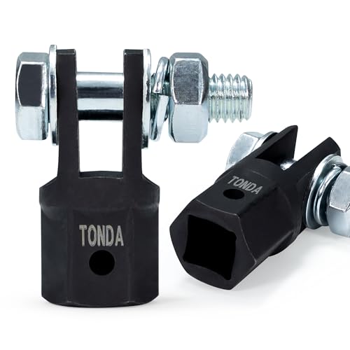 TONDA Scissor Jack Drill Adapter for 1/2 Inch Impact Wrench or 13/16 Inch Lug Wrench, 2 Pack