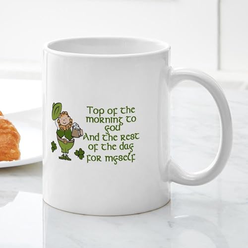 Taza de cerámica blanca 11 oz miniatura 5