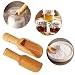Cunz-22 Holzlöffel Set - 10 Stück Mini Löffel für Salz, Gewürze, Süßigkeiten, Pulver, Waschmittel - Baby Löffel und Tee Schaufel für Badesalz