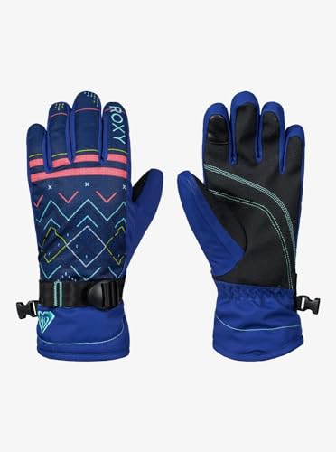 Roxy Jetty Girl Guantes de Snowboard/Esquí, Mujer, Azul (Sodalite Blue Pattern_4), M