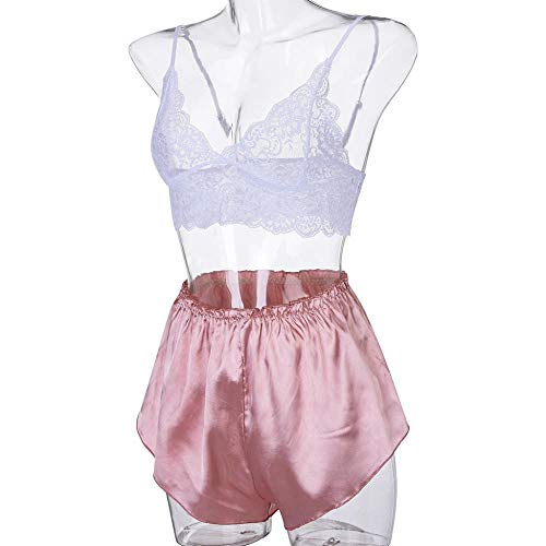 Lingerie porno et sous-vêtements sexy en satin : tenue de nuit érotique dames - 5