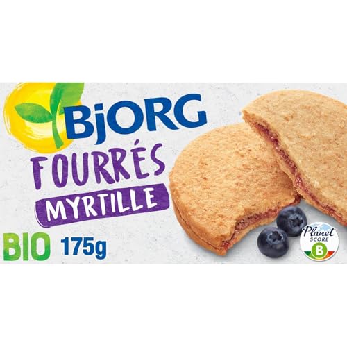 Biscuits bio Fourrés Myrtilles BJORG fatigué du grignotage industriel passez aux fibres bio