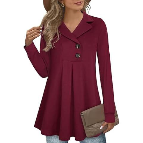 GUUKA Ladies Casual Long Sleeve Tunic Cover