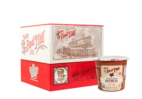 Bob's Red Mill GF Oatmeal Cup, Maple & Brown Sugar, 2.15 Ounce Cup (Pack of 8), Gluten Free, Non-GMO, Whole Grain, Kosher