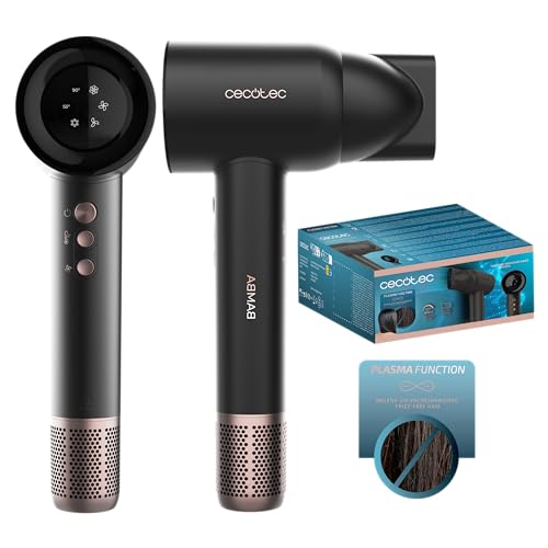 Cecotec Secador de Pelo Compacto IoniCare Rockstar Nano IonTech Essential. 1600W, Motor Brushless 11000RPM, Función Plasma, 3 Temperaturas, 3 Velocidades, Pantalla Visualizadora, Boquilla Imantada Cecotec Secador de Pelo Compacto IoniCare Rockstar Nano IonTech Essential. 1600W, Motor Brushless 11000RPM, Función Plasma, 3 Temperaturas, 3 Velocidades, Pantalla Visualizadora, Boquilla Imantada