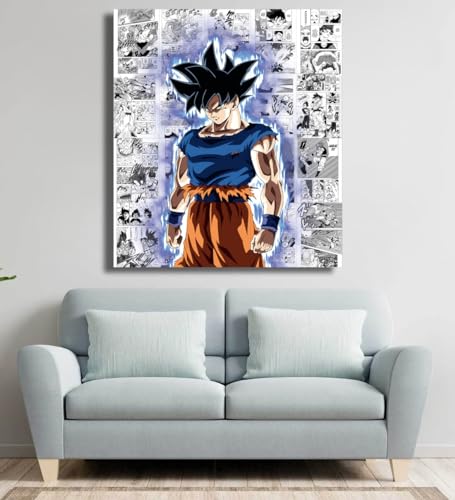 Image of Moment Prints Goku Manga Collage Poster Set - Set of 20, 210 mm x 297 mm, 300 GSM Paper, Son Goku Posters, Goku Posters (Goku Manga 2) - Glue Dots Included, Cardstock