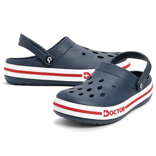 Image of Men Clogs with Back Strap | Lightweight Comfort Footwear | Cushioned EVA Sole | Anti-Slip Everyday Wear Clogs for Indoor, Outdoor, Work & Casual Use