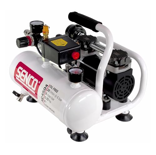 Senco AC4504 Leiselauf Kompressor ölfrei 230V 8bar 4l Volumen (AFN0024)