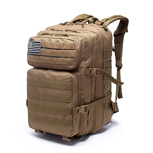 Elonglin Mochila Unissex Tática Assault 45L Mochila Molle Grande Capacidade Mochila para Caminhada Ciclismo 2 48 * 28 * 28CM