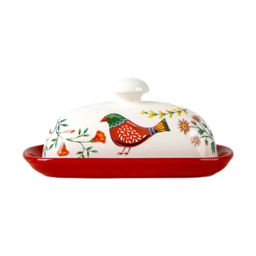 ZYYANSHOP Butter Dish Butter Dish Keeper Porcelain Minimalist Reusable Multifunctional