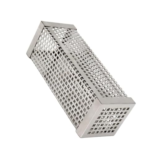 IMIKEYA ステンレス製四角形ペレットスモークチューブ バーベキュー用冷温兼用 燻製器対応 携帯便利で肉や野菜の風味向上