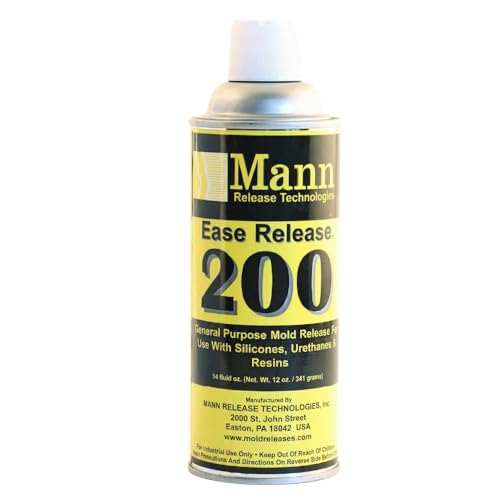 Mann Ease Release 200 14 Fluid Ounce Aerosol Can Professional Mold Release Agent for Composite Rubber & Plastic Molding