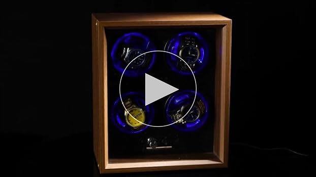 ワインディングマシーン 腕時計　自動巻き上げ機 2台　4台　自動巻き　新品 Amazon.co.jp: ワインディングマシーン 4本巻き上げ 腕時計自動