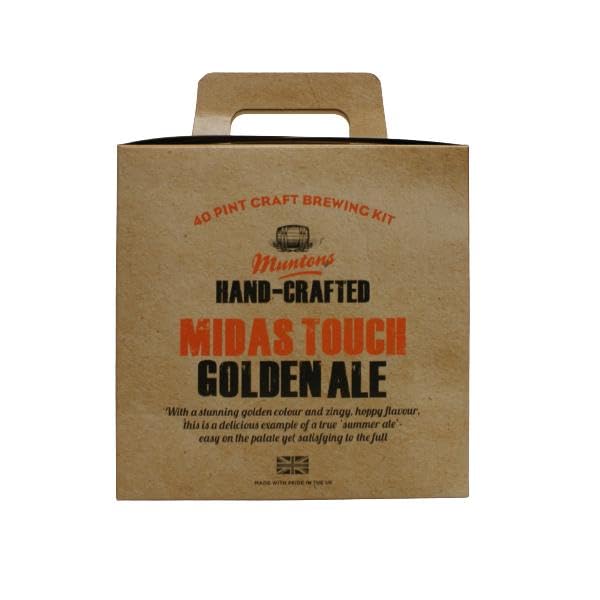 Muntons Premium Beer Ingredient Kit - Hand Crafted Midas Touch Golden Ale Beer - Homebrewing Kit with Complete Ingredients - Equipment Sold Seperatley - 3kgs | 6.6lbs