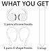 A-Focus Galaxy Buds 3 Pro Anti-Slip Kit Replacement Ear Hooks Sport Ear Tips Non-Slip Silicone Eartips and Covers Gel Wings Ergonomic Design Strap Compatible with Samsung Galaxy Buds 3 Pro White