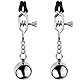 GURCIX Nippelklemme für Frauen Edelstahl Nippelklemmen mit Gewicht Kugeln Nipple Clamps Set Brustwarzen Extrem Sex Schamlippen Klammern Verstellbare Fetisch Sex Spielzeug für Frauen(A)
