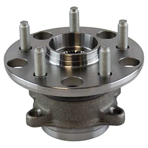 Image of TRQ Rear Left and Right Wheel Bearing and Hub Assembly Set 2 Piece Compatible with 13-20 Lexus GS350 16-20 IS300 16-20 IS350 16-17 GS200t 18-19 GS300 16-17 IS200t 14-15 IS250 F Sport 15-22 RC350