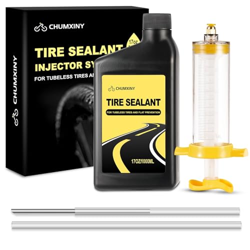 CHUMXINY Tubeless Sealant, 1000ml Tubeless Tyre Sealant Dicht Snel Gaatjes Tot 6,5 mm, Tubeless Banden Afdichtmiddel Voor MTB, Racefietsbanden