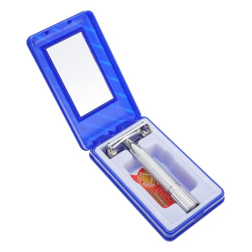 Beavorty Men's Beard Shaver Razor Replacement Blade Safety Razor Comfort Grip for Wet Shave