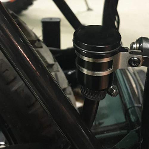 Yimoto Motorcycle Brake Fluid Reservoir Cnc Aluminum Front Or Rear Oil Cup For Yzf R1 R3 R6 R25 R15 R125 600R For Ducati Monster 821 Stripe Dark 1200 S Stripe 1100S 1100 Evo (Red) #TOP3