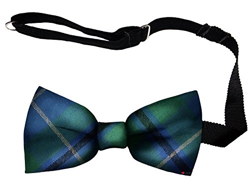 I LUV LTD Mens Bow Tie Soft Wool Woven And Made in Scotland in Douglas Ancient Tartan Adjustable Strap for Easy Fastening
