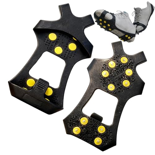 Best Snow Boots for Mail Carriers: Stay Warm & Dry 9 Snow Spikes for Boots, Anti-Slip Grip Winter Supplies, Anti-Slip Snow Shoe Spikes, for Runners Hikers Mail Carriers Students Dog Owners Walking Running Shoveling Sidewalks Paths Driveways