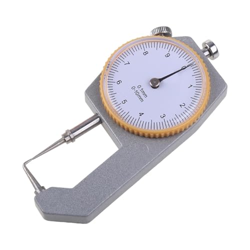 Calibrador de espesores para medir de 0 a 10 mm, herramienta manual para cuero, papel, película y láminas metálicas, resolución de 0.05 mm miniatura 1