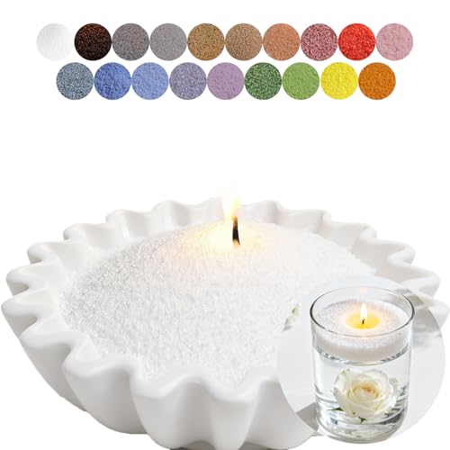10 Best Refillable Candles That Create a Cozy Atmosphere Anytime 2 Aufien Candle Sand and Wicks DIY Kit