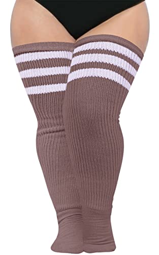 Image of Abodhu Plus Size Thigh High Socks for Thick Thighs Women- Extra Long Widened Extra Long Thick Knit