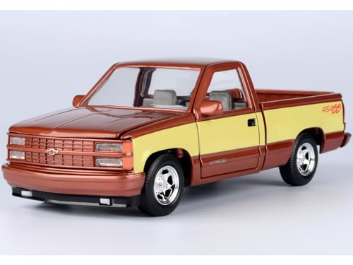Camioneta Chevy 454 SS 1992 Metalizada Cobre 1:24