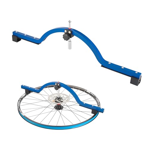 Mimoke Herramienta de medición de centro de llanta de aluminio – Centrador universal para ruedas de bicicleta de 12 a 29 pulgadas, compatible con MTB, bicicleta de carretera, BMX, también se puede