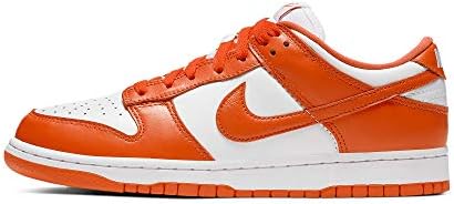 Nike Men's Dunk Low Retro Basketball Shoes, Orange White, 40 EU